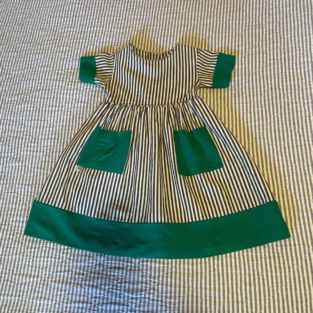 Will & Ivey Striped Organic Cotton Dress